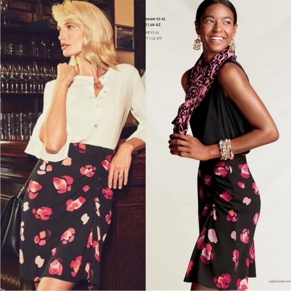 NWT Cabi 5513 Petal Floral Skirt Medium